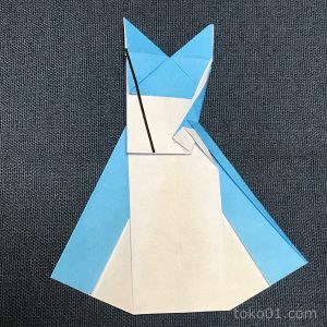 プリンセスのような可愛いドレス 折り紙で作れますよ 5人の子供を抱えてシングルマザーになった漫画とハンドメイド大好きママの生き様ブログ