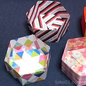 折り紙 箱 八 角形